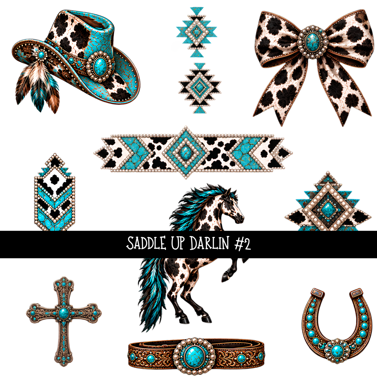 Saddle Up Darlin - UV DTF Decal sheets