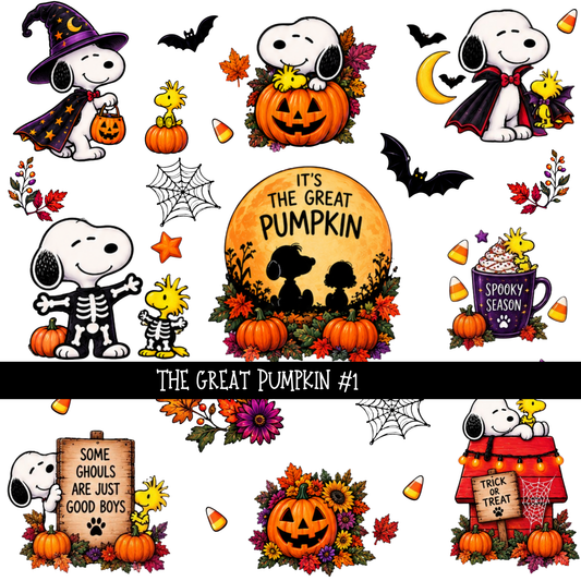 The Great Pumpkin - UV DTF Decal sheets
