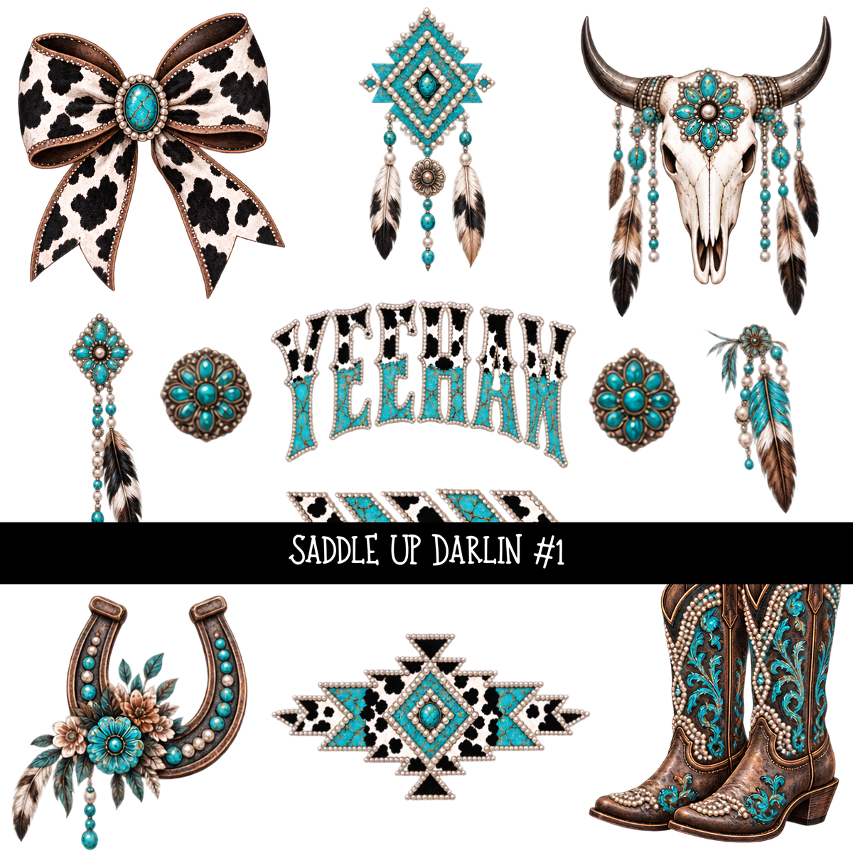 Saddle Up Darlin - UV DTF Decal sheets