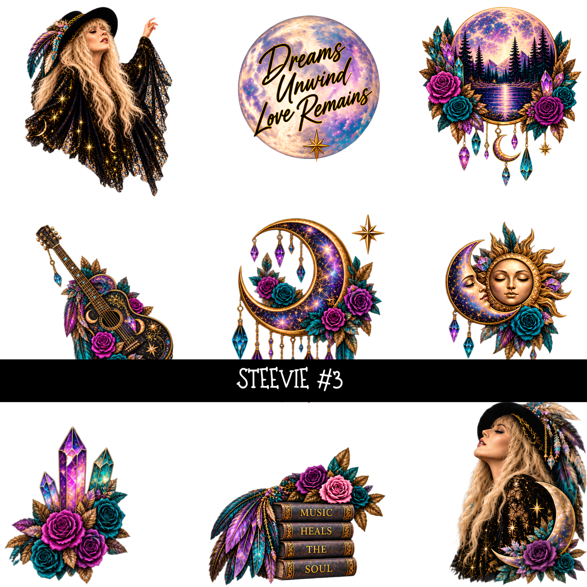 Steevie - UV DTF Decal sheets
