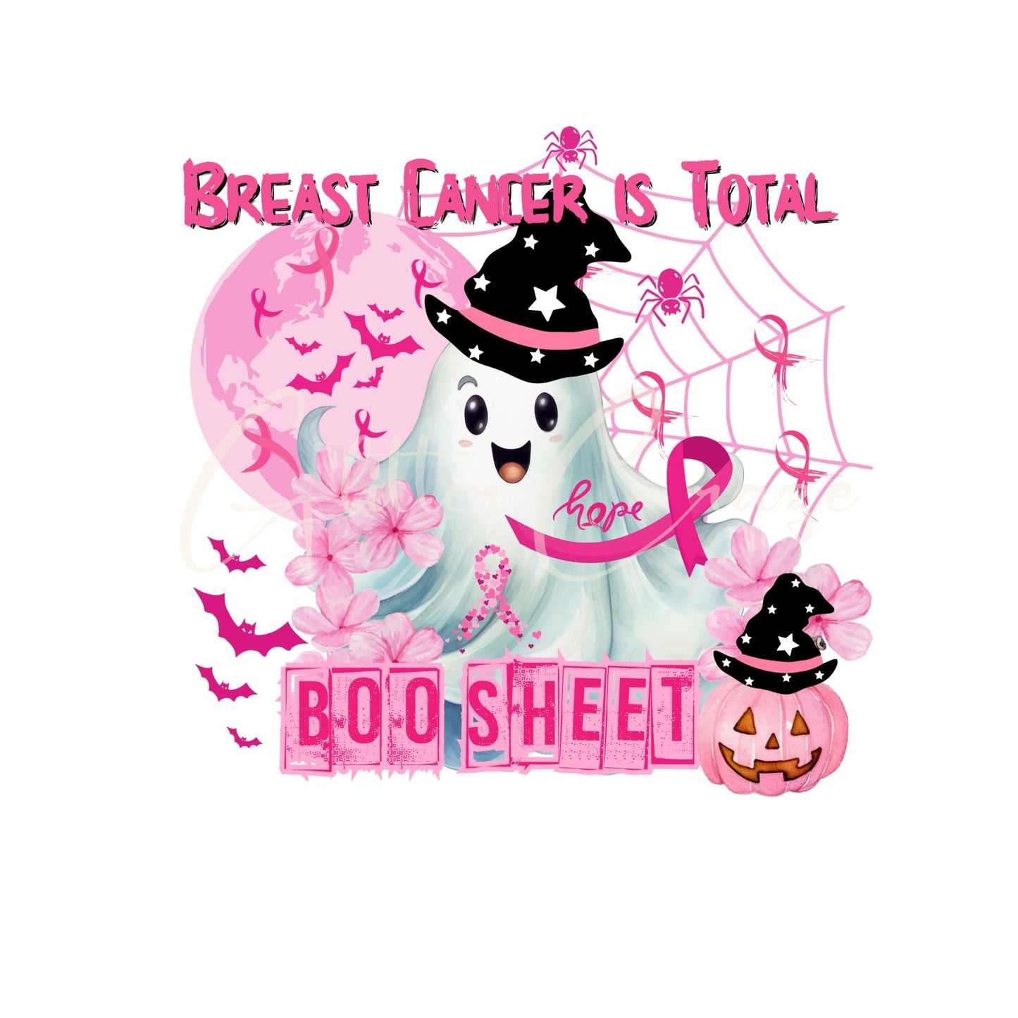 Breast Cancer is total Boo sheet - UV DTF Decal