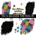 This is Halloween Torn Pages UV DTF Decal sheets 6 Designs available