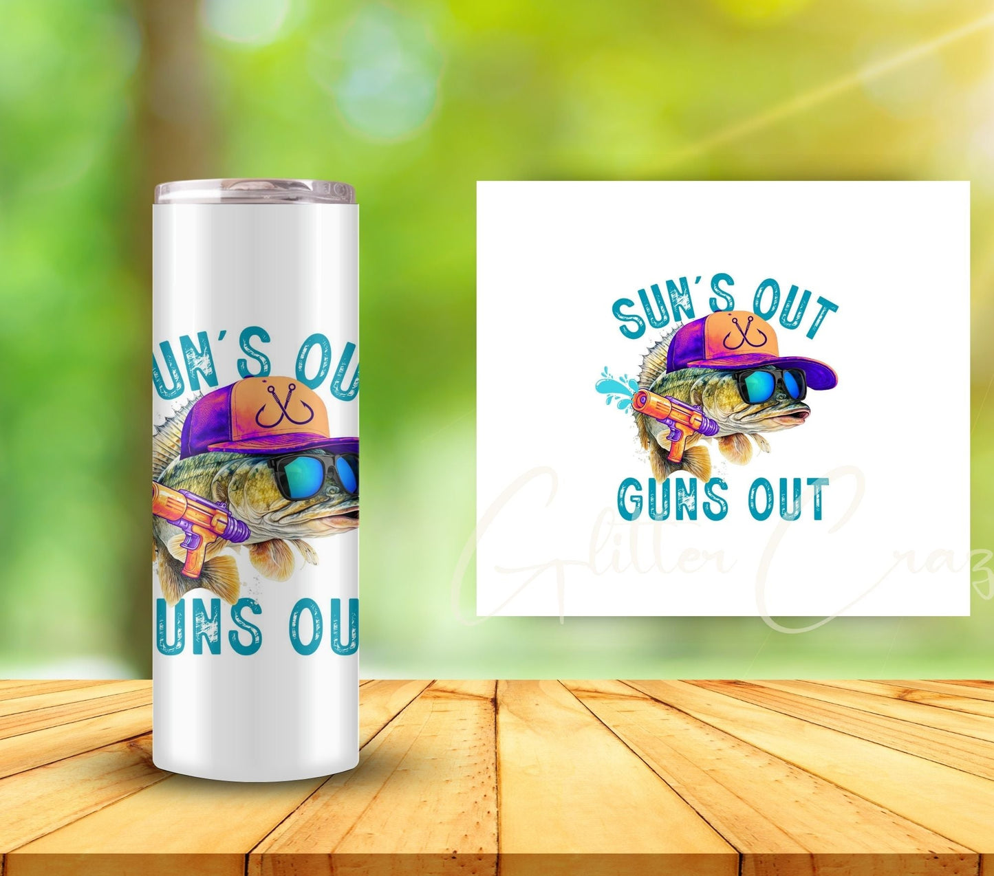 Suns out guns out - UV DTF Decal - 3 sizes