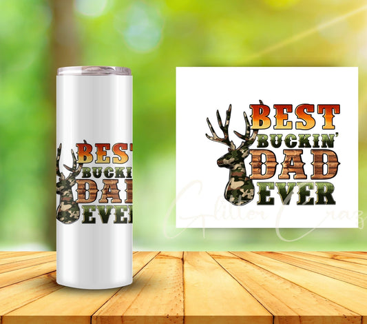 Best Buckin Dad - UV DTF Decal- 3 sizes