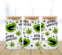 Doobie Monster- UV DTF 16oz Libbey wrap