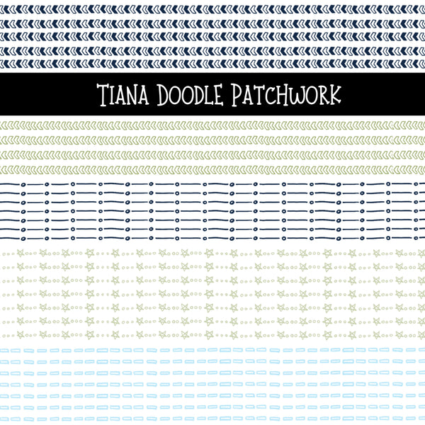 Tiana UV DTF Doodle Patchwork Set