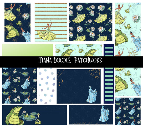 Tiana UV DTF Doodle Patchwork Set