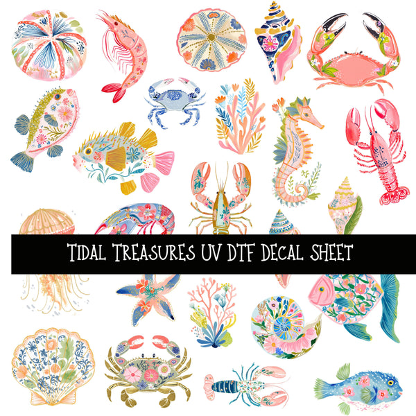 Tidal Treasures UV DTF Decal sheets