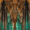 Tiger Snake Green Brown - Adhesive Vinyl 12x12 Sheet