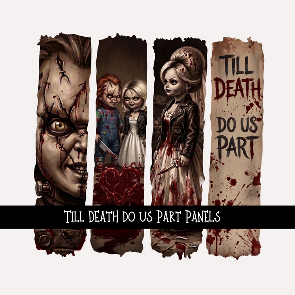 Till Death Do us Part Panels - UV DTF Decal sheets