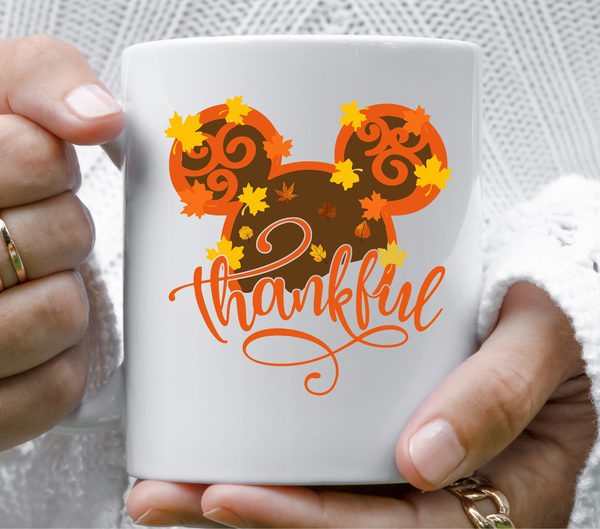 Thankful Mouse Head - UV DTF Decal