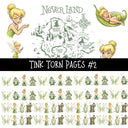 Tink Torn Pages UV DTF Decal sheets 6 Designs available