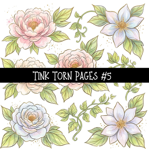 Tink Torn Pages UV DTF Decal sheets 6 Designs available