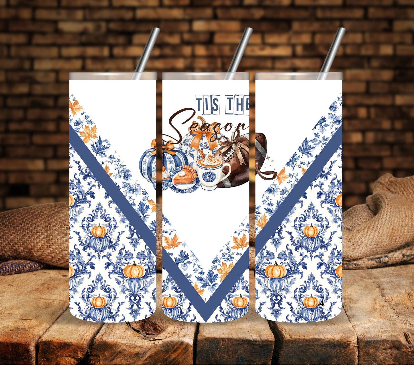 Tis the Season-Cottage Hollow Collection Vinyl tumbler wraps