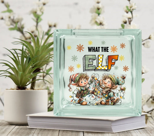What the elf Glass Block Decal