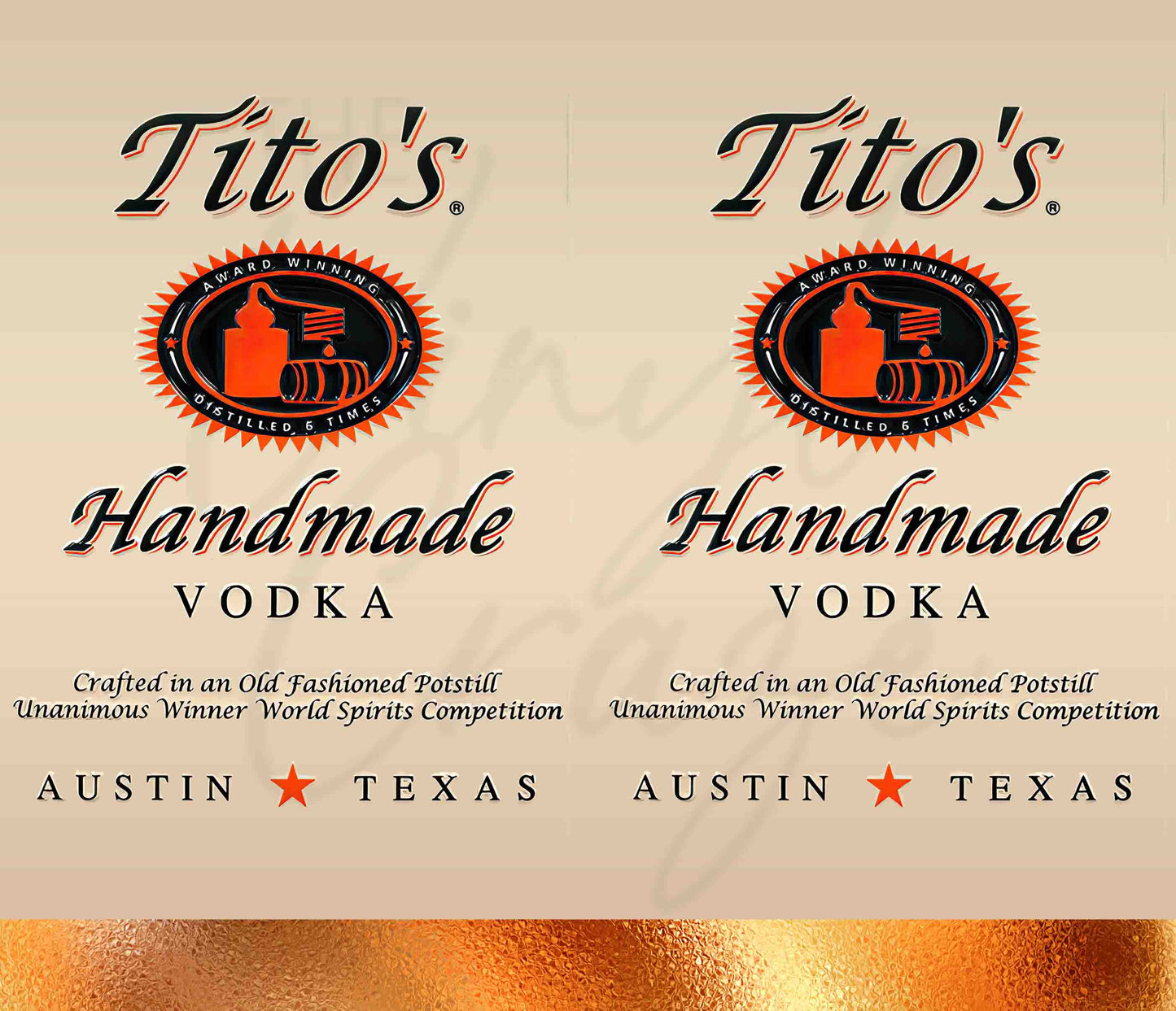 Tito's - Adhesive Vinyl Wrap