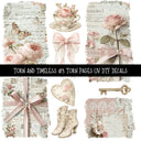 Torn and Timeless Torn Pages UV DTF Decal sheets 5 designs available