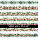 Tropical Border - Uv Dtf Decal Sheet