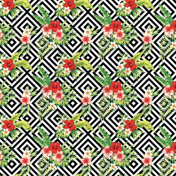 Tropical Patterned - Adhesive Vinyl  Sheets