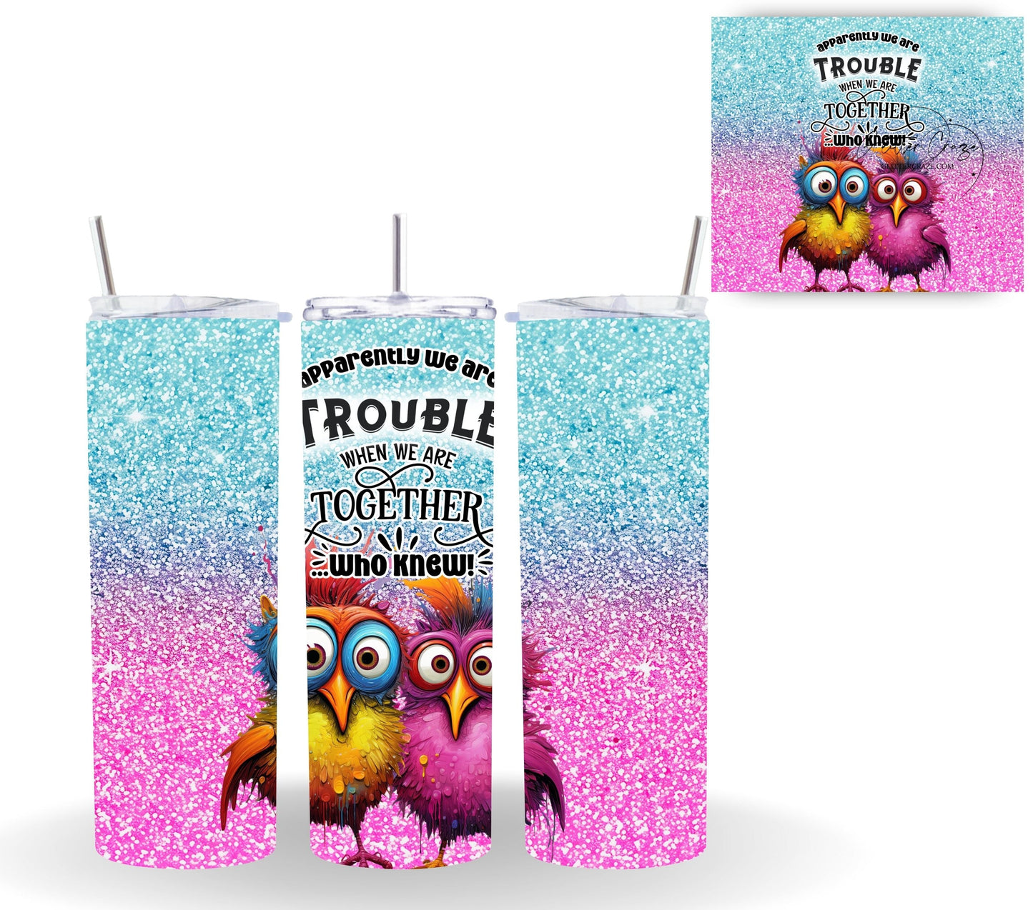 Crazy Birds - Adhesive Vinyl Wrap - 18 Designs