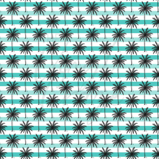 Turquoise and Palm - Adhesive Vinyl Sheets