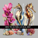 Under the Sea panels UV DTF Decal sheets 8 Designs to choose from