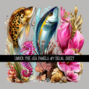 Under the Sea panels UV DTF Decal sheets 8 Designs to choose from