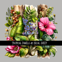 Tropical panels UV DTF Decal sheets 9 Designs to choose from