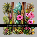 Tropical panels UV DTF Decal sheets 9 Designs to choose from