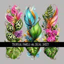 Tropical panels UV DTF Decal sheets 9 Designs to choose from
