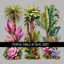 Tropical panels UV DTF Decal sheets 9 Designs to choose from