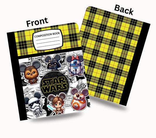 Star Wars vinyl composition notebook wrap