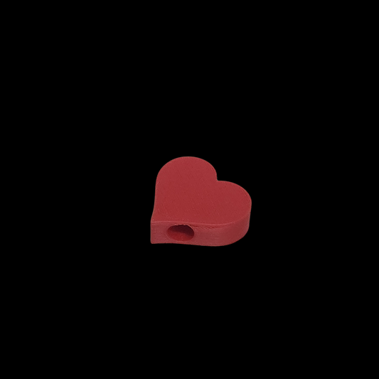 Slanted Heart - Straw Topper (In Color)