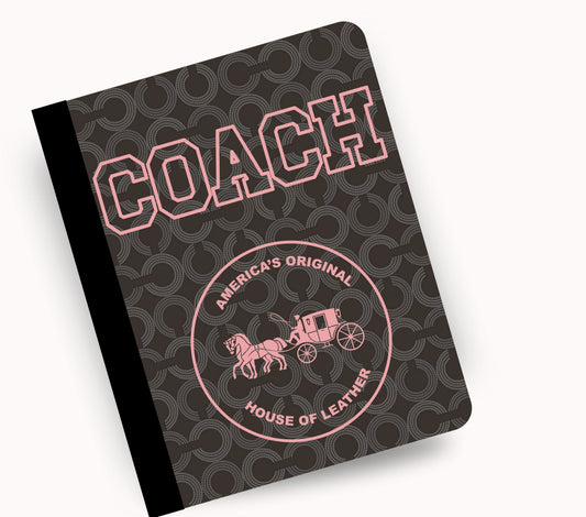 Coach 1 vinyl composition notebook wrap
