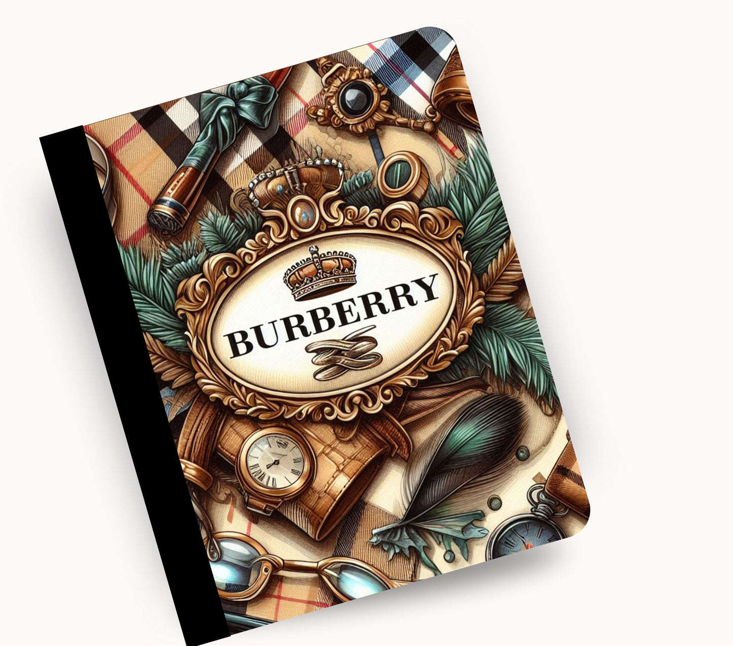 Burberry vinyl composition notebook wrap