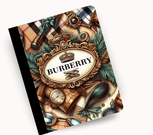 Burberry vinyl composition notebook wrap