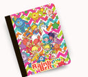 Rainbow Brite Chevron vinyl composition notebook wrap