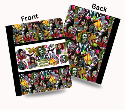 Beetlejuice vinyl composition notebook wrap