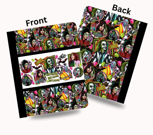 Beetlejuice vinyl composition notebook wrap
