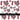 Checkered Heart UV DTF Decal sheets