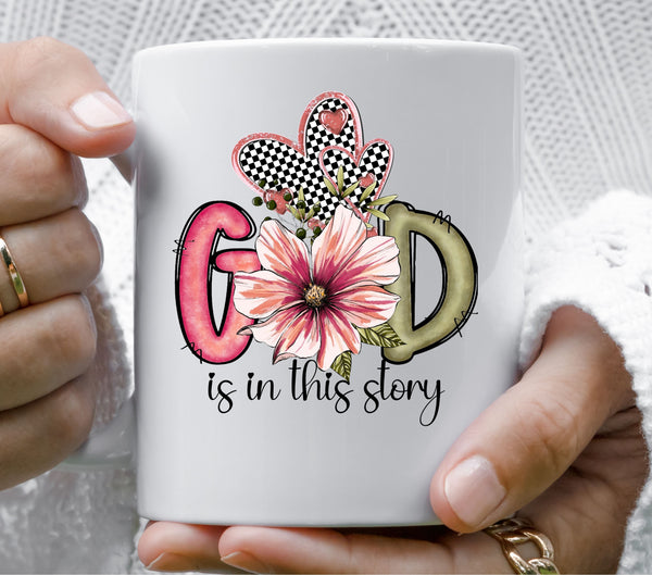 God is in this story UV DTF Decal