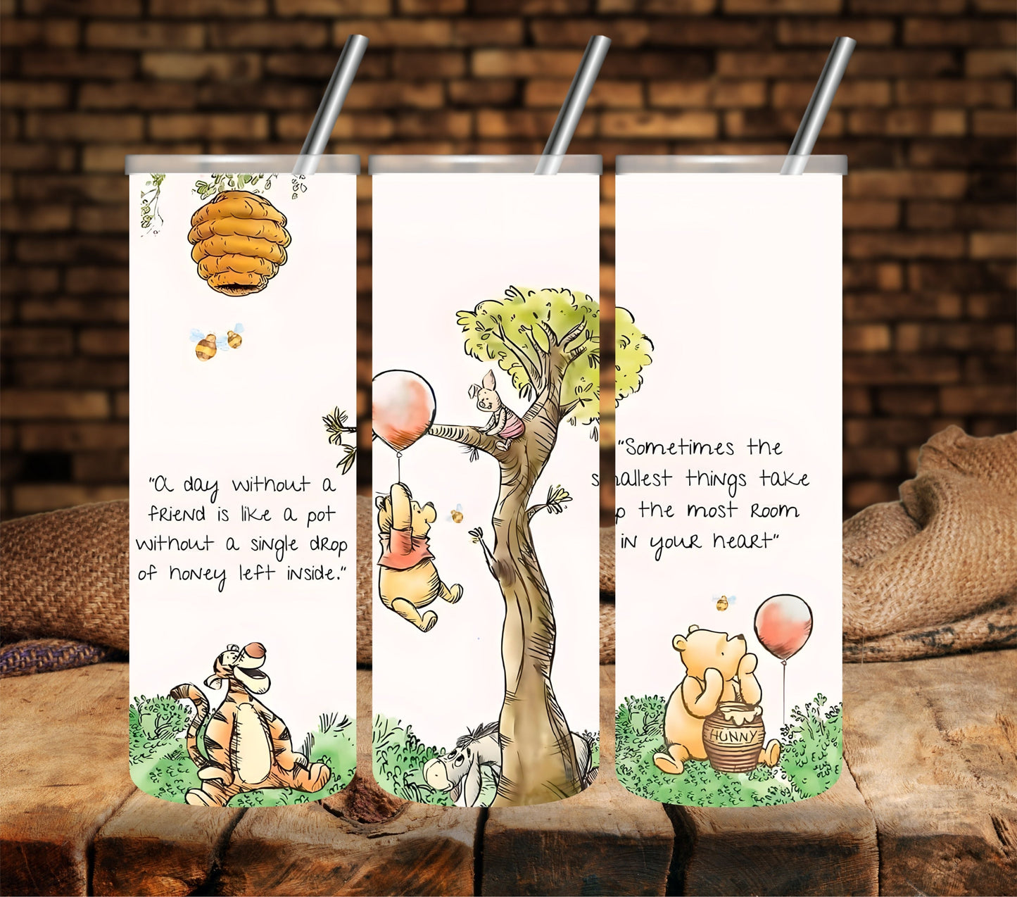 A day without a friend UV DTF  tumbler wraps