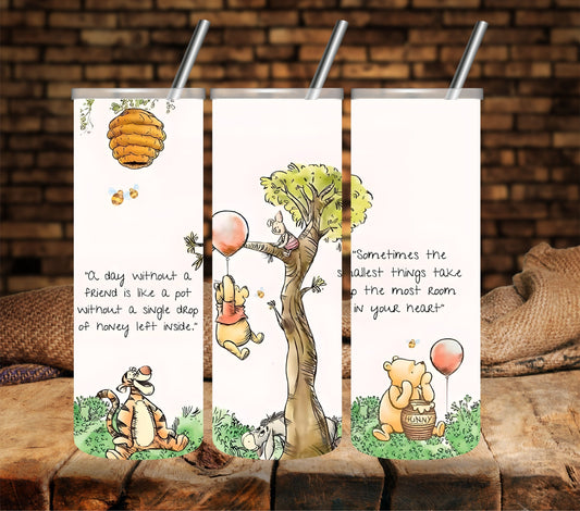 A day without a friend UV DTF  tumbler wraps