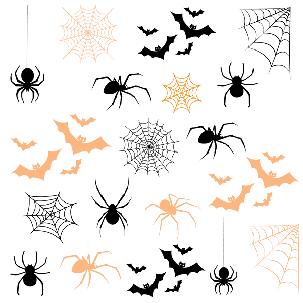 Bats and Spiders - UV DTF Decal sheet