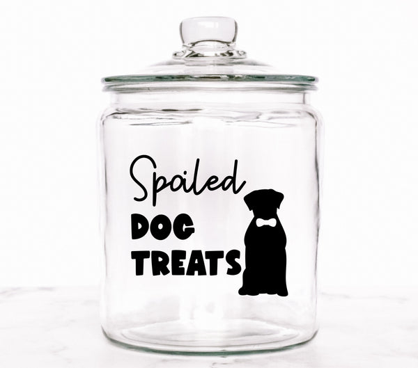 Spoiled dog treats black UV DTF Decals
