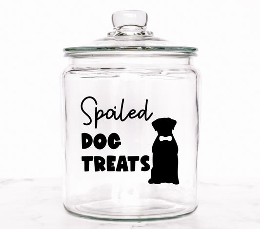 Spoiled dog treats black UV DTF Decals