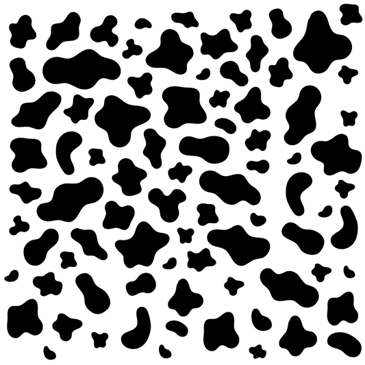 Black Cow Spots - UV DTF Decal Sheet