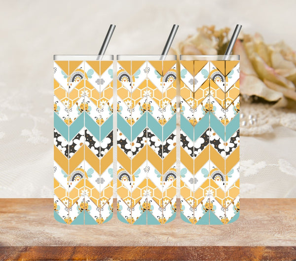 Buzz Tangram - UV DTF Tumbler wrap