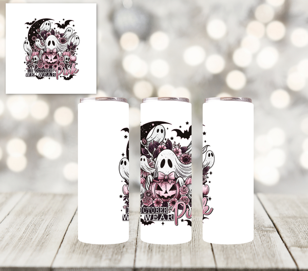 In October we wear pink - UV DTF Decal