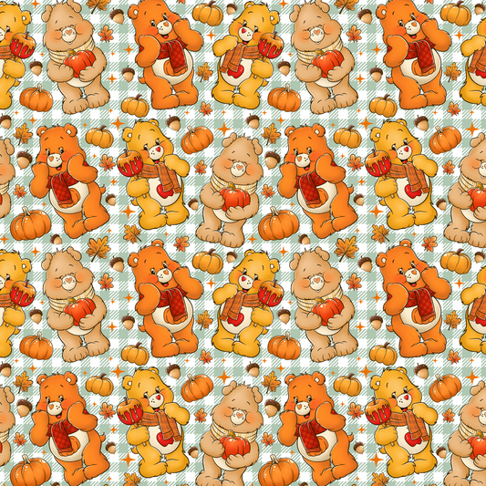 Fall Care bears - Adhesive Vinyl sheets